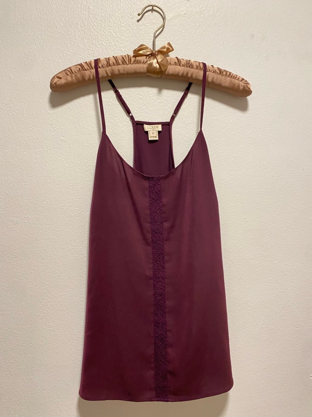 J. Crew Plum Spaghetti-Strap Camisole